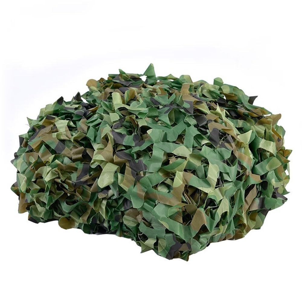 Red de camuflaje resistente para caza y camping, 6 x 14 m, grado militar, red de ocultación para tiendas de campaña y equipo y ligera