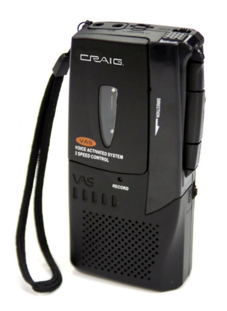 Craig Micro Cassette Voice Recorder with LED Recording Indicator (CR8003)-image-9