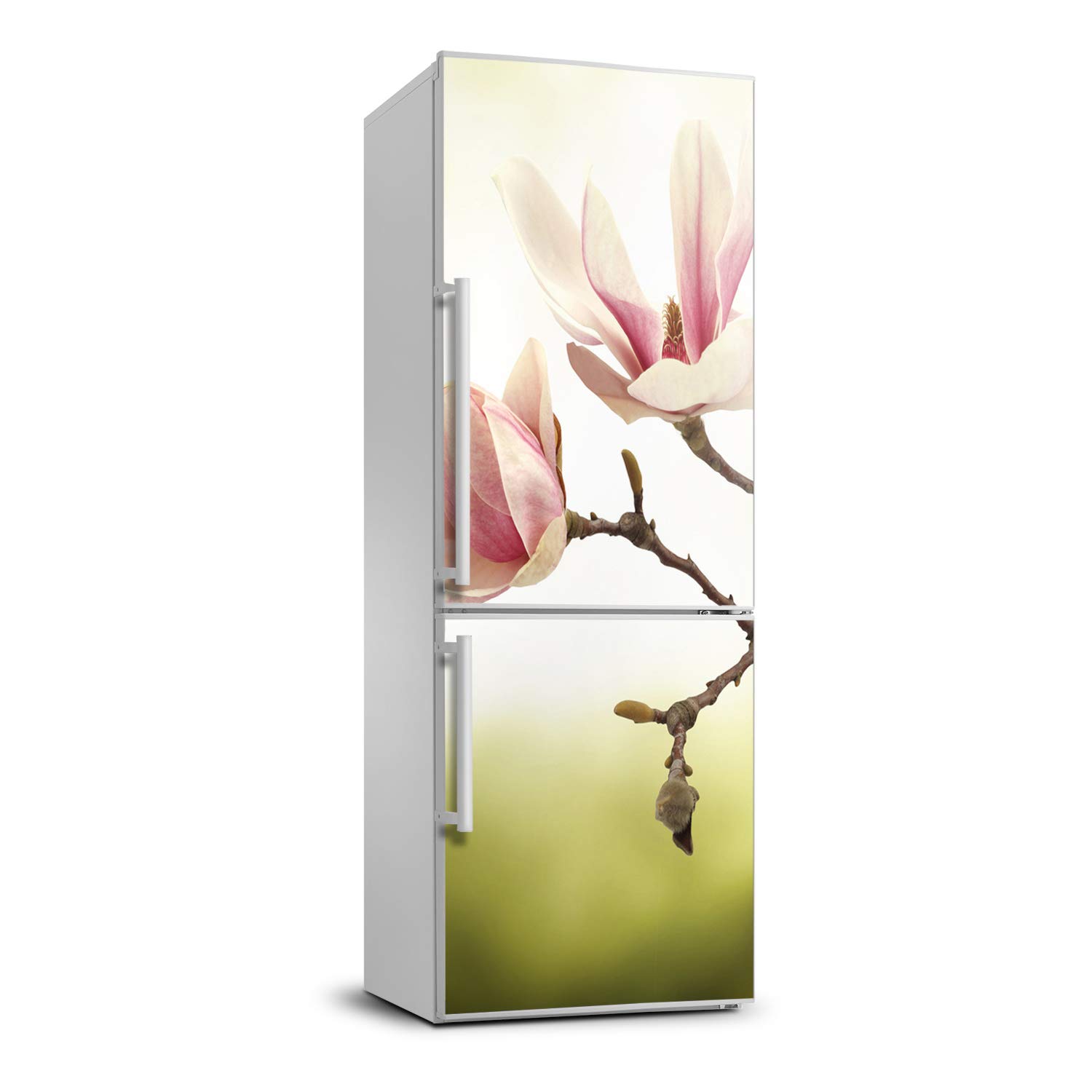 Autocollant frigo magnolias 70x190cm Tulup pour décoration cuisine