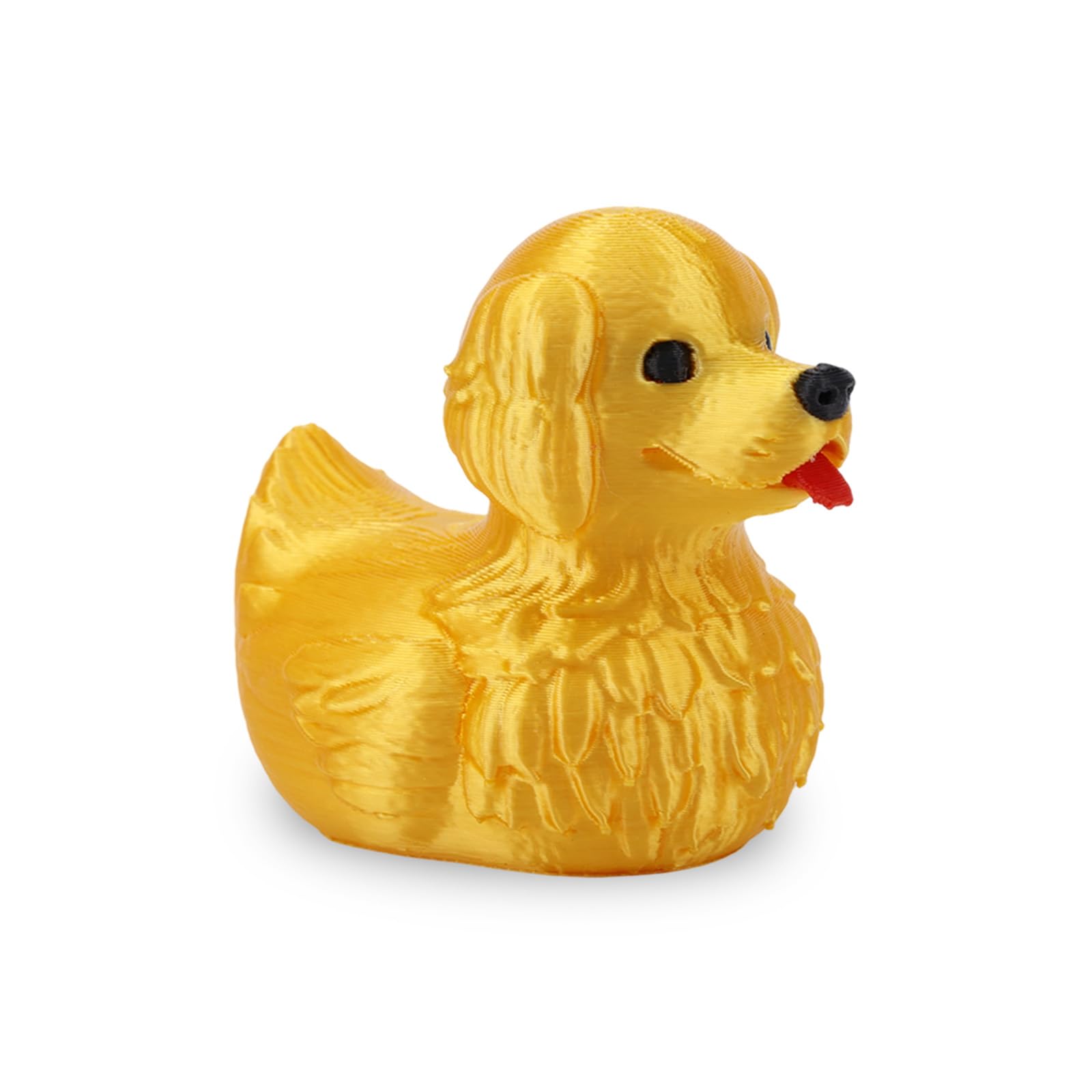 Penitue Golden Retriever Duck Figurine, 6.5x5.5x4.5cm/2.56x2.17x1.77in Plastic Golden Retriever Duck Funny Car Dashboard Accessories & Decorations
