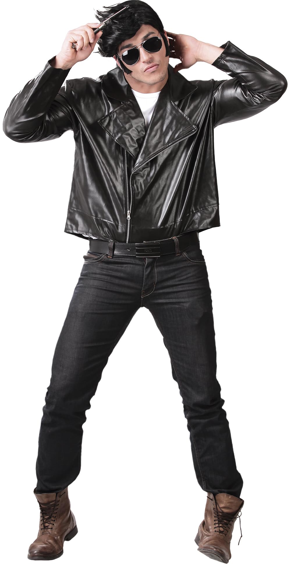 FIESTAS GUIRCA Black Leather Jacket
