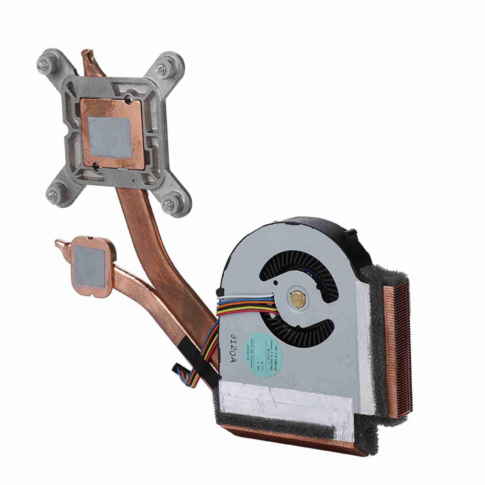 Cryfokt ThinkPad T430 T430i Ventilador de Enfriamiento de CPU Rápida Disipación de Calor Fácil Instalación para Computadoras Portátiles con Tarjeta Gráfica Independiente ABS + Cobre 6.5 * 3.3 * 0.4