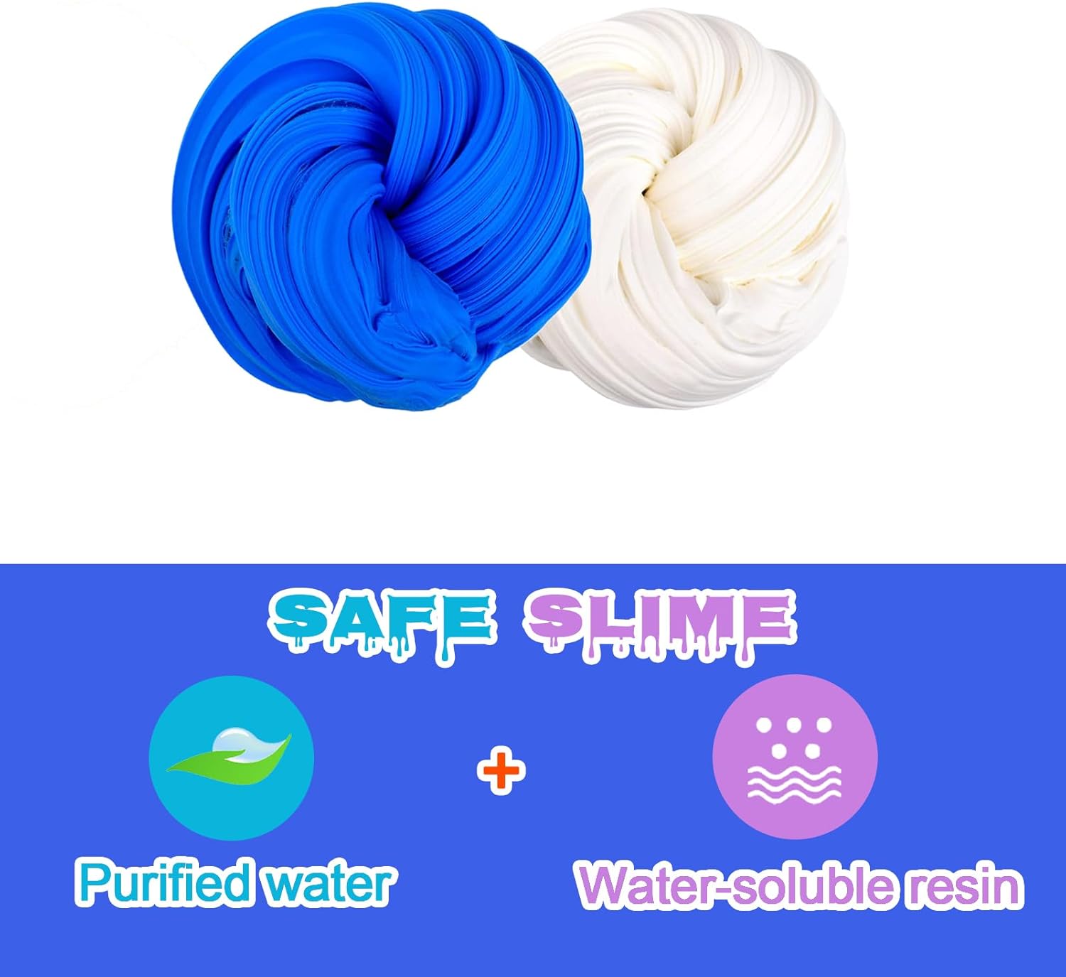 Axolotl Butter Slime Kits for Girls Boys,with Blue Charms,Super Soft and Non Sticky,DIY Scented Slime Party Favor for Girls Ages 8-12, Axolotl Slime Toy for Kids 7oz
