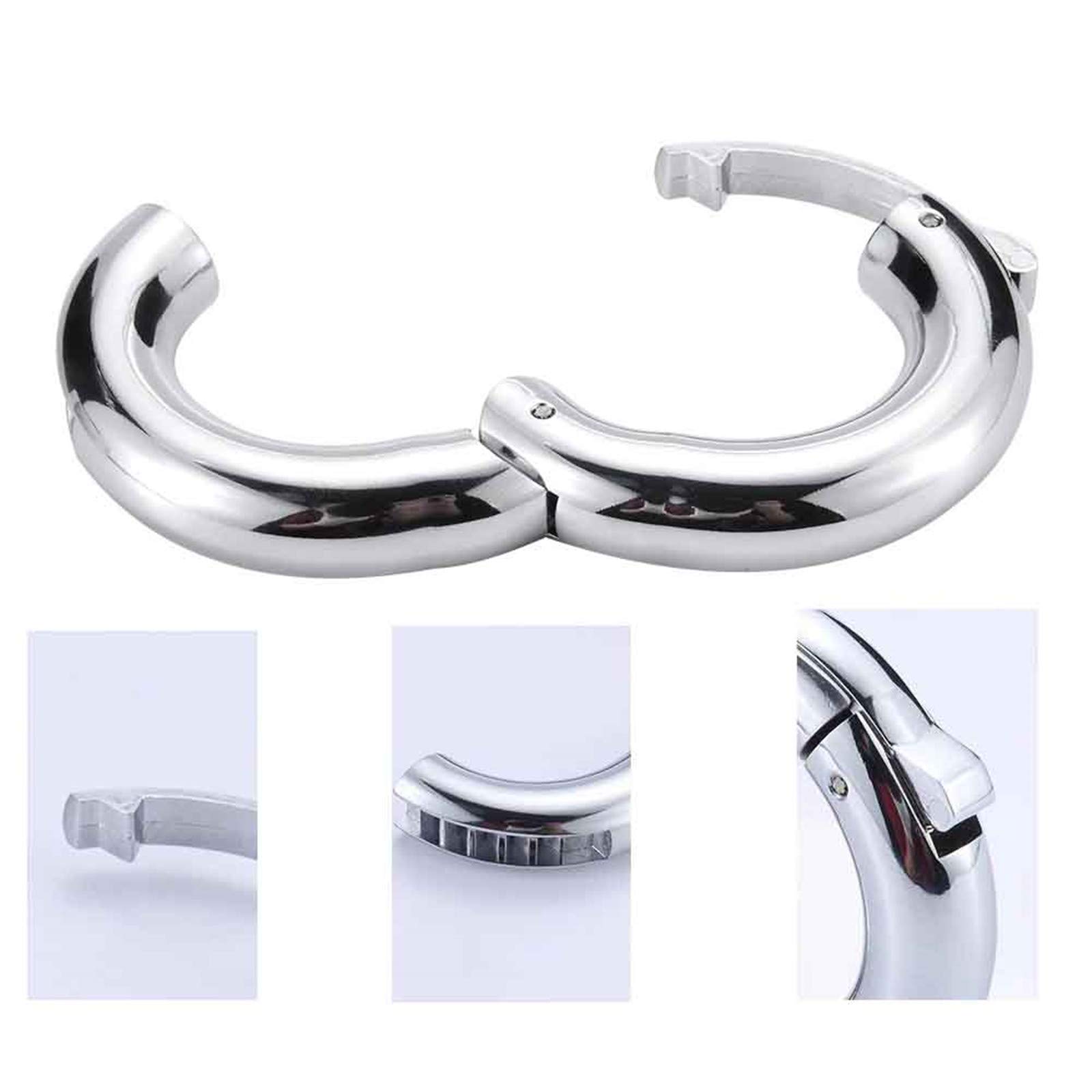 SeLgurFos Anelli del testicolo per gli uomini, diametro regolabile dell'anello del pene 30-40mm, materiale in lega di zinco Anello di ritardo del peso Anello maschile Giocattoli del sesso (small)