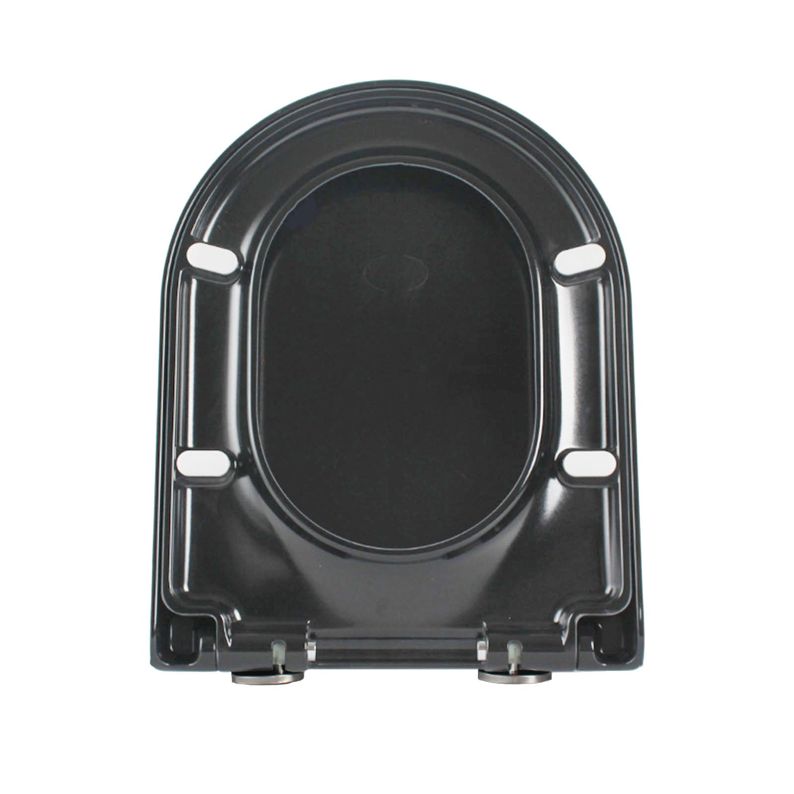 Extended, Toilet seat, d Shaped, Quick Release, Easy Install, cleanable robusted, 36x46cm, greyed, Adjustable, Lightweight, Durable, Portable, User-Friendly, Compact Compact Size, Elongated