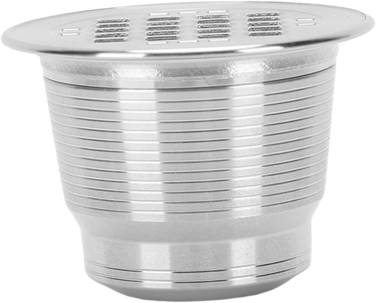 Zerodis Coffee Pod Reusable Filters with Brush Spoon Universal Refillable Coffee Capsule Pod Filters Brewing System Compatible for Makers Stainless Steel Reusable Cups image 5