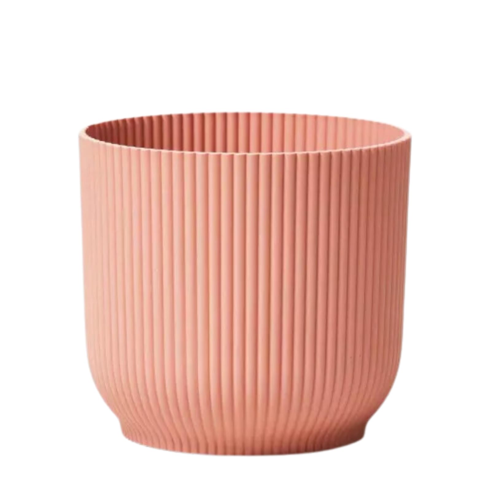 caprican Vibes Pink Plant Pot – Stylish Indoor & Outdoor Flower Pots for Small Plants, Cute Plastic Plant Pots for Houseplants (Delicate Pink 14 cm)