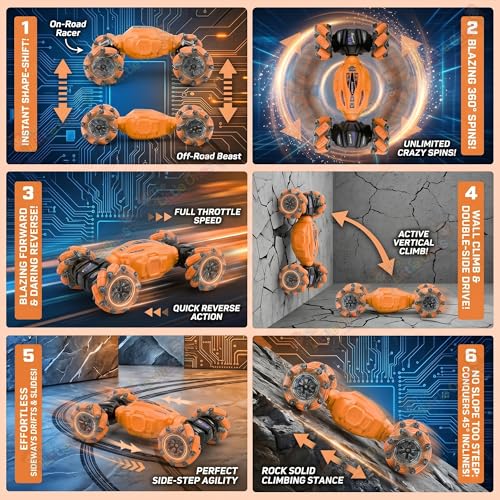 Image of The Little Ones 4x4 Rc Drifting Car - Rc Drift Cars High Speed Remote Control Drift Car 2.4GHz Remote Control Drift Stunt Off Road Cars 360 Rotation Toys for Kids & Adults Boys & Girls [TwisterX]