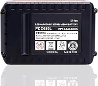 Vista 6 de ELEFLY 2 Pack PCC680L 20V Max 3.0Ah Battery Compatible with Porter Cable 20V Lithium Battery PCC681L PCC682L PCC685L PCC670B PCC710B PCC791LA