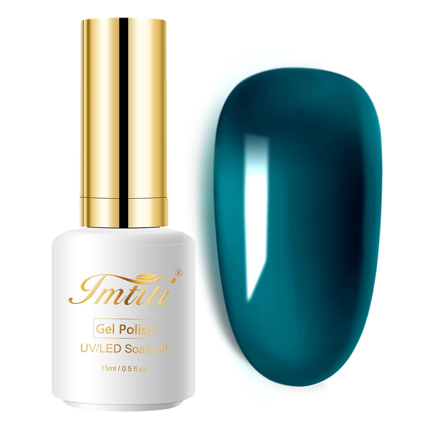 Aegean Blue Gel Nail Polish, 1 Pcs 0.5 fl oz Translucent