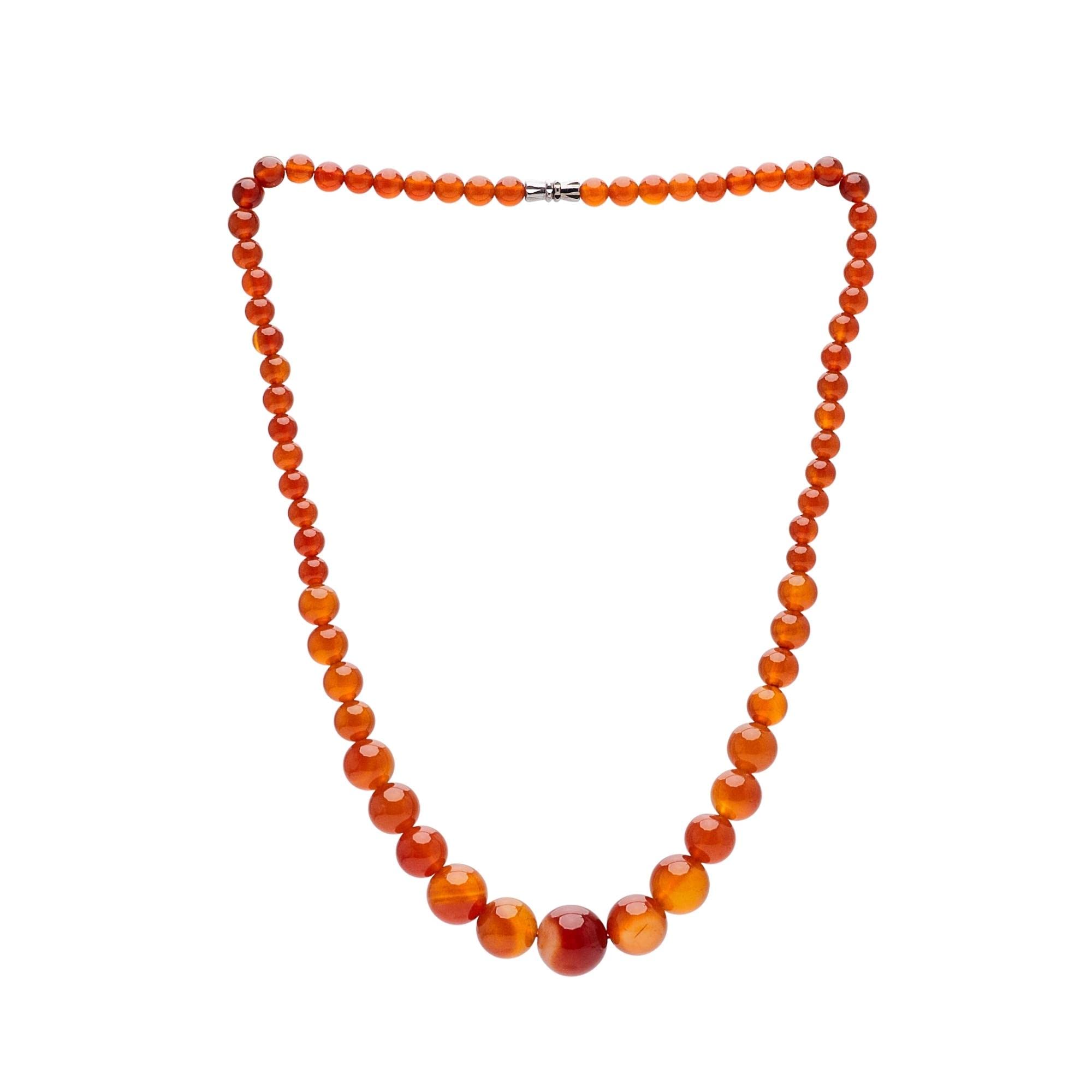 Treasure Bay Collana fatta a mano con pietre preziose di agata naturale da 6-14 mm per donne e ragazze