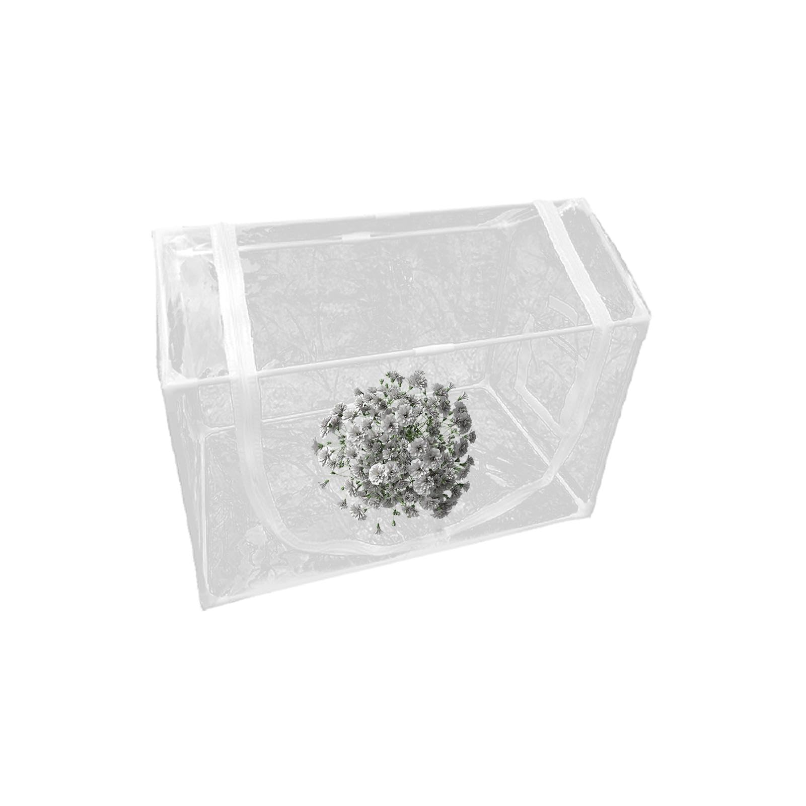 Piccola Serra Capanno di Protezione Antigelo Trasparente con Finestra | Protezione Termica Per Fiori Con Cerniera Per Il Giardinaggio Invernale, La Coltivazione Domestica, I Vasi, Il Patio E Il Gi