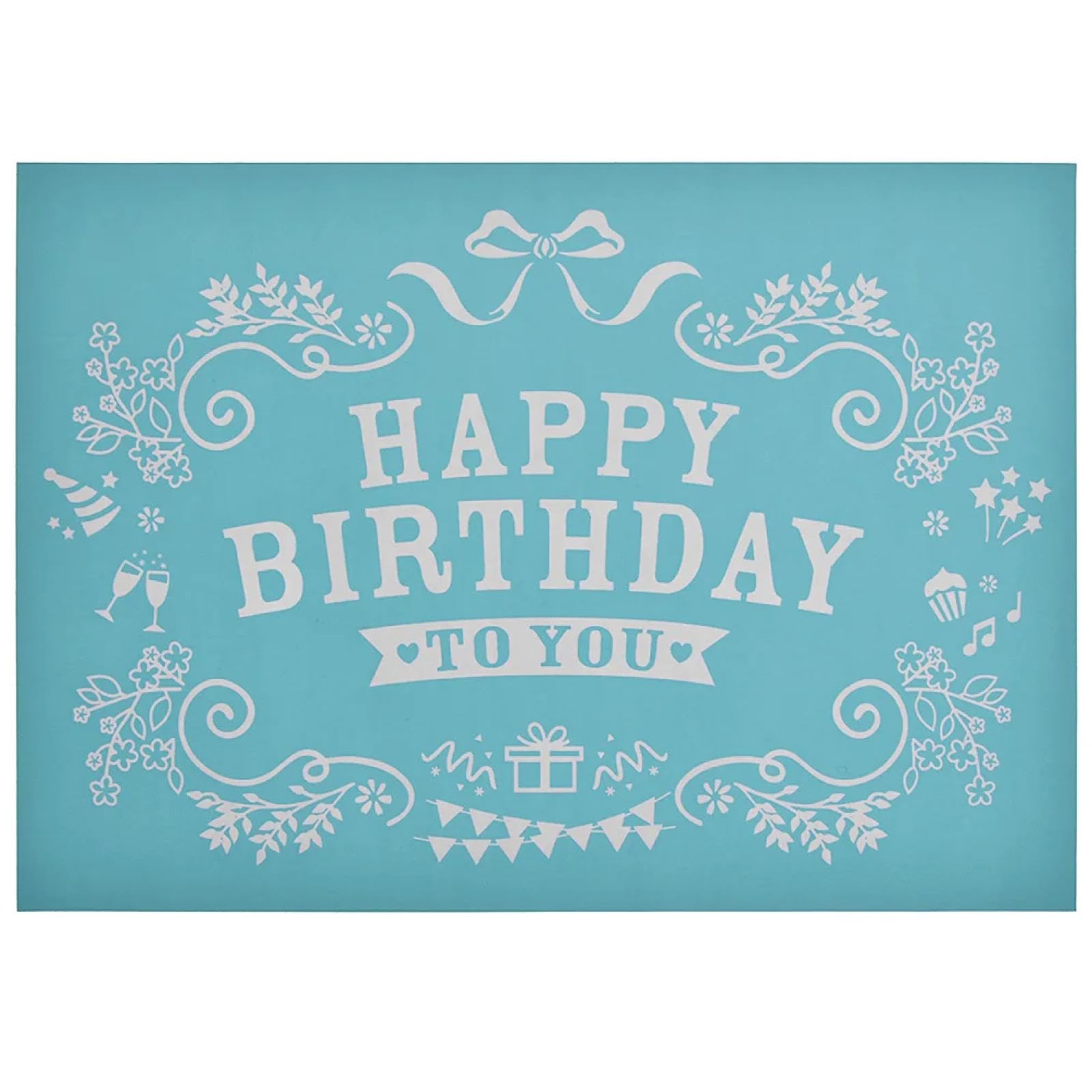 MANGOUSONG Screen Printing Kit,28x21cm Happy Bow Silk Screen Stencils Reusable Silkscreen Print Kit for Printing Handbag Decoration Template ?Seal Tool