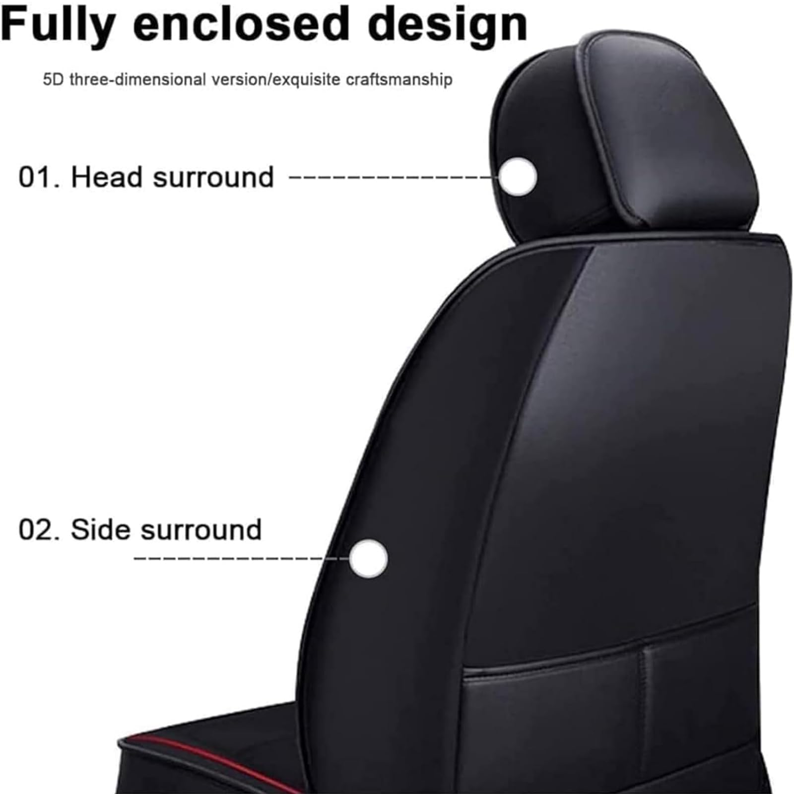 Autostoelhoezensets voor VW T6 California 2016-2025, Leren Stoelhoezen, Luxe Stoelhoezen, voor- en Achterbankbeschermers, Vierseizoenen Autostoelhoezen, Waterdicht,Black