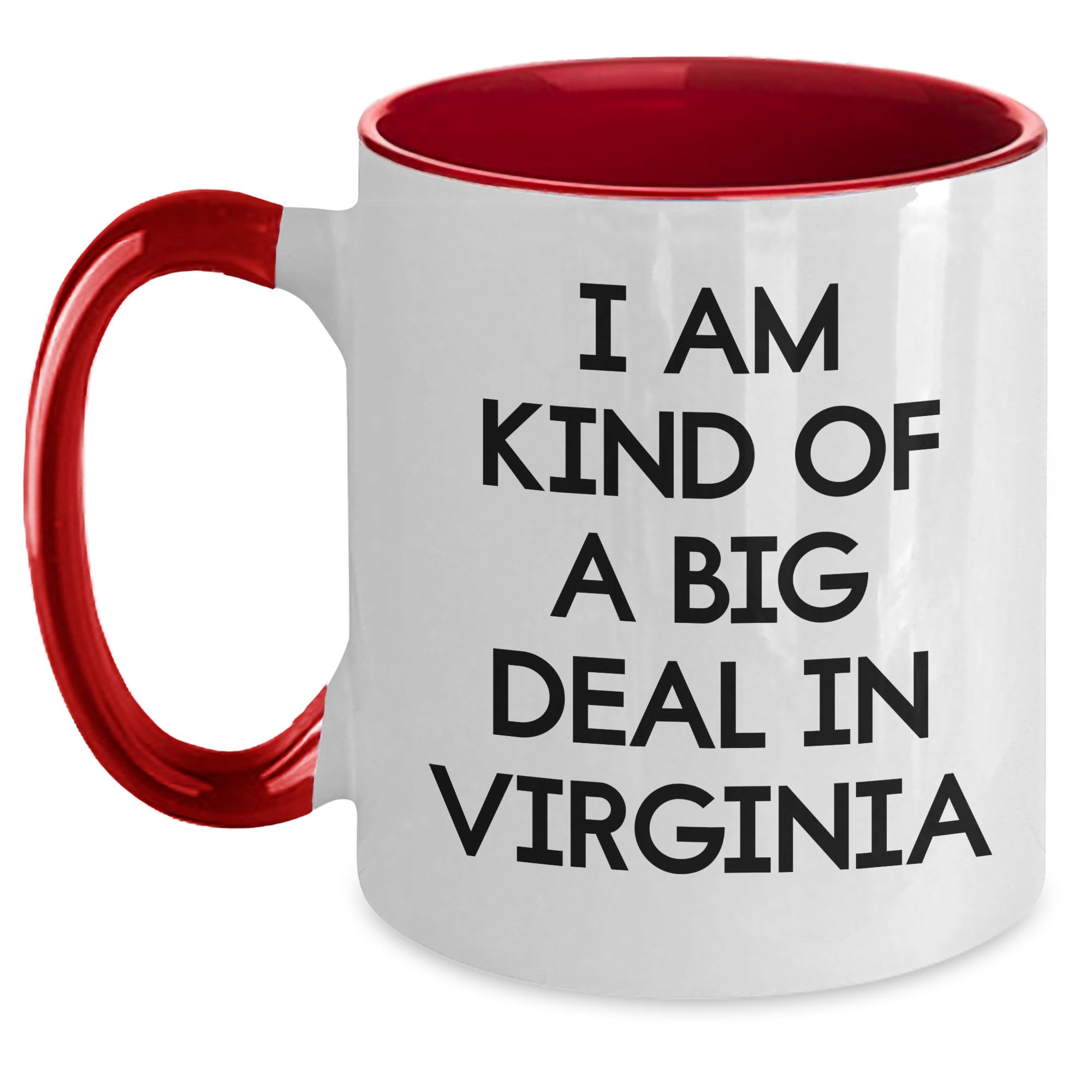 Funny Virginia Quotes Two Tone Coffee Mug for Friends and Family - Gifts from Men and Wome — funny ceramic mug from ShopProudGifts