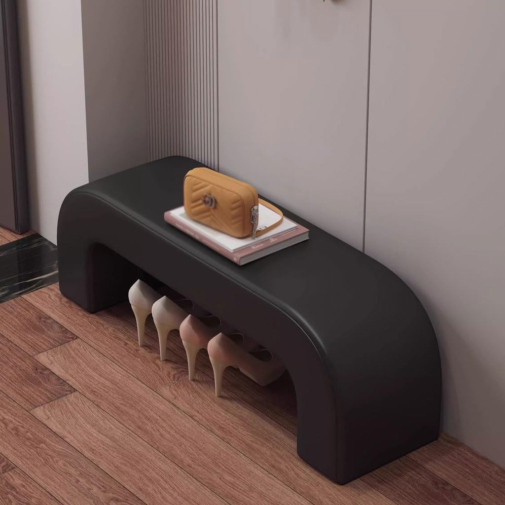 Panca fasciatoio resistente per esterni, versatile poggiapiedi da ingresso per una facile rimozione delle scarpe, ideale per soggiorno e guardaroba, elegante sgabello lungo per patio e porta