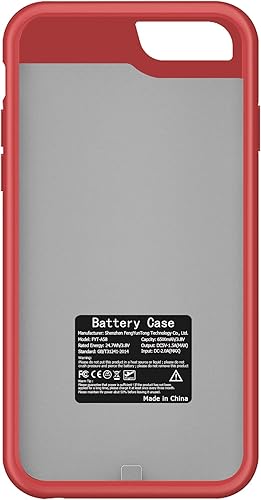 Miniatura 8 de Funda de batería para iPhone 66s78SE 2020SE 3, 6500mAh Funda protectora de carga portátil recargable compatible con iPhone 66s78SE 2020SE 2020SE