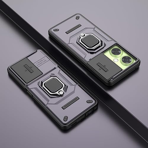 Vista 76 de Compatible con carcasa de soporte Honor 90 5G, con cubierta deslizante para lente de cámara compatible con funda Honor 90 5G REA-AN00 REA-NX9