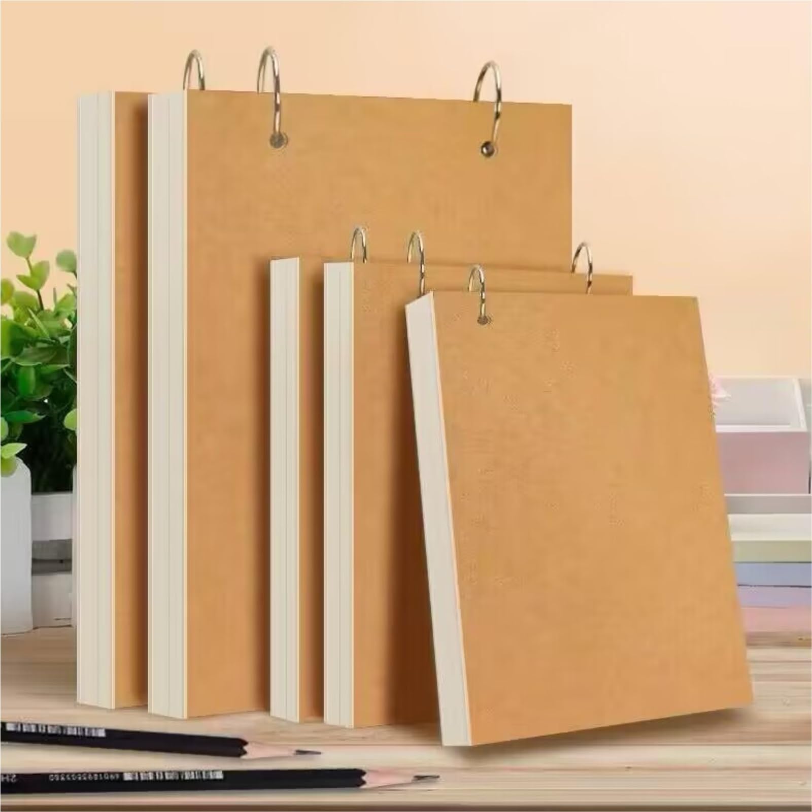Notatnik Dziennik Notatnik A5 Z Luźnymi Kartkami I Wyjmowanymi Wewnętrznymi, Pogrubiony, Idealny Do Pamiętników Materiały piśmiennicze(Bruin)