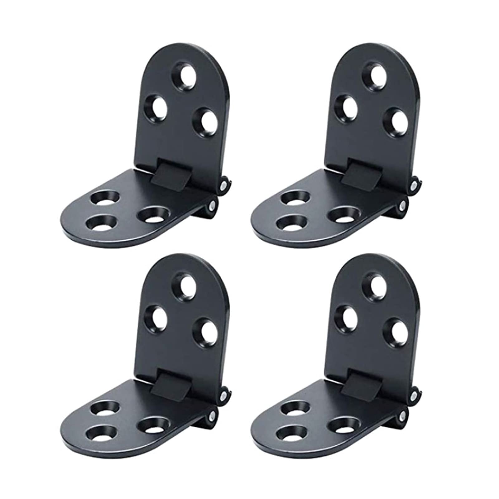 Charnière à rabat en alliage de zinc 80x30mm pour table et bureau | 4 pcs