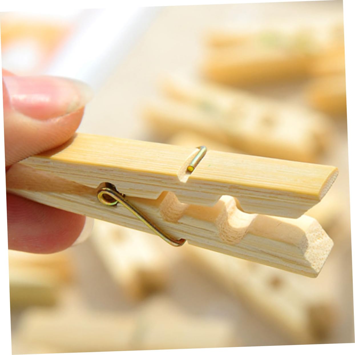 ABOOFAN 100stücke Holz Wäscheklammern Für Wäscheleinen Langlebig Befestigen Von Kleidung Decken Und Steppdecken Winddicht Und Kratzfrei