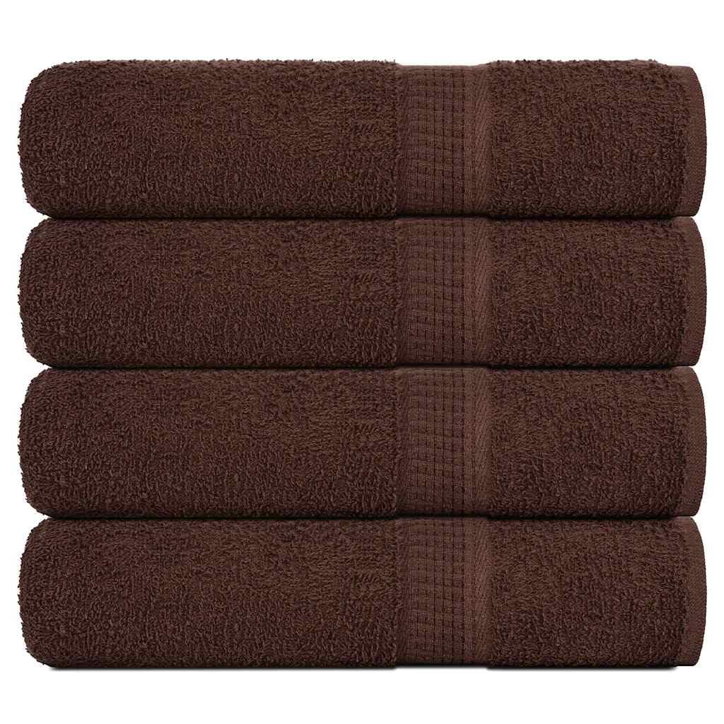 FROGN - Set di 4 towels, in cotone, 50 x 100 cm, 360 GSM, certificato Oeko-TEX, morbido e assorbente, per uso quotidiano, lavabile in lavatrice