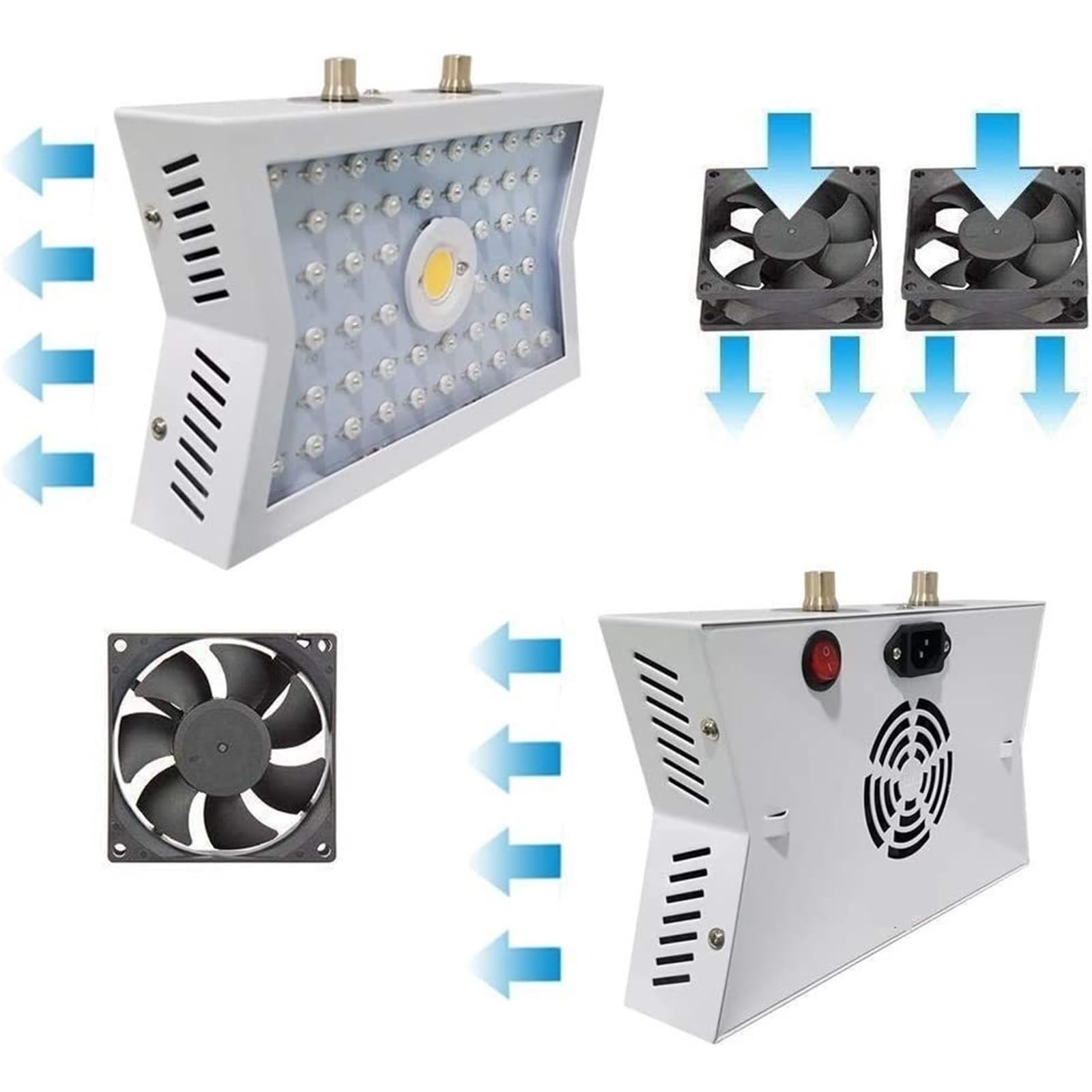 Lampada per piante, 1200W LED Grow Lights for piante da interno Spettro completo for Serra Veg Bloom Light Lampada coltivazione idroponica