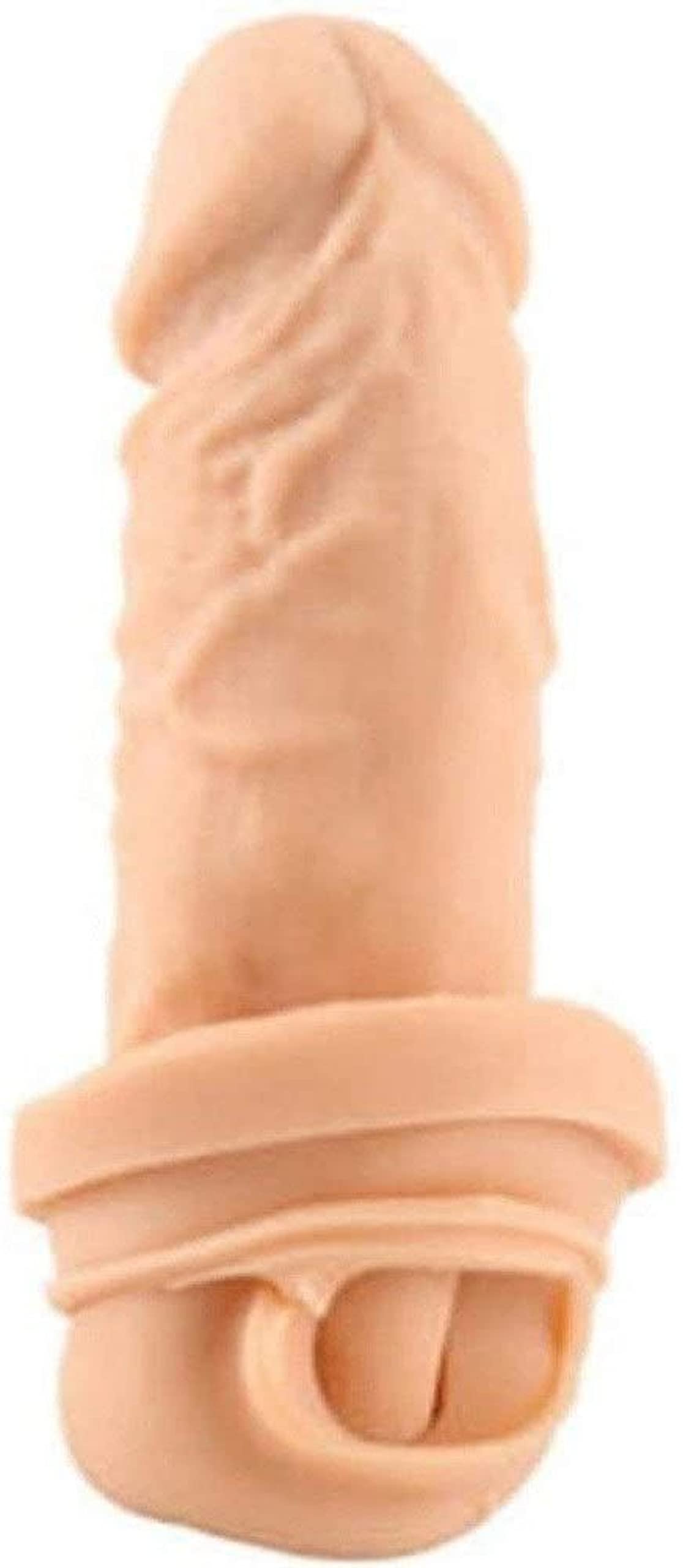 Condón macho roscado condón adulto cerradura fina anillo de cristal manga (7 pulgadas) 5