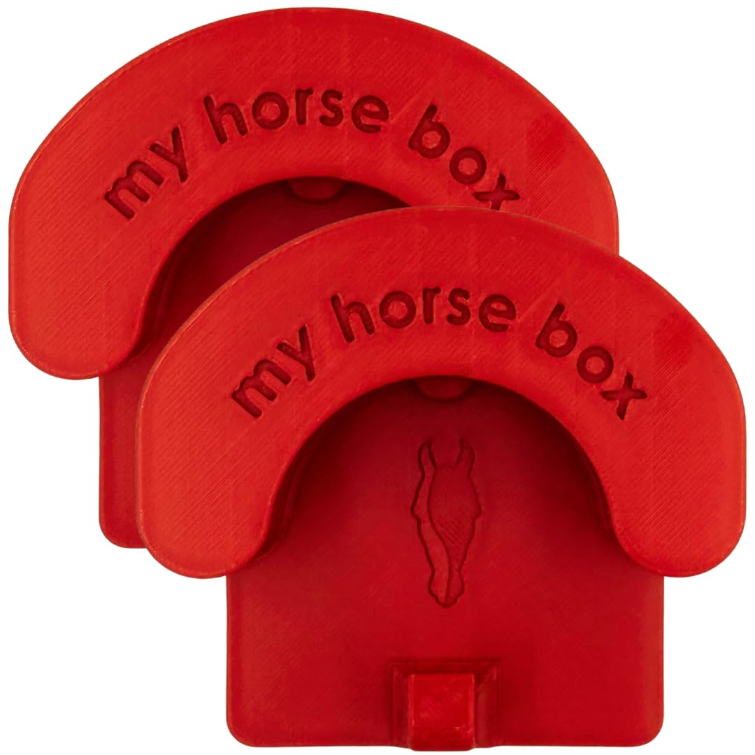 My Horse Box - Magnetic Bridle Holder - Pack of Two Red