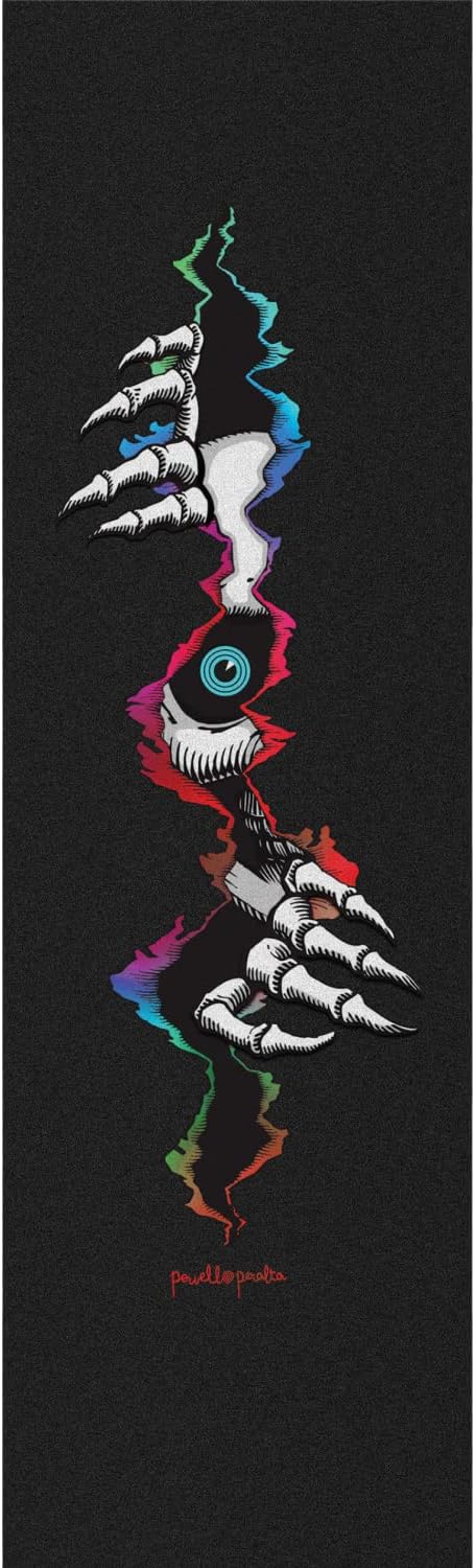 Skateboard Griptape Ripper Peeker Black 9" x 33" Grip Sheet