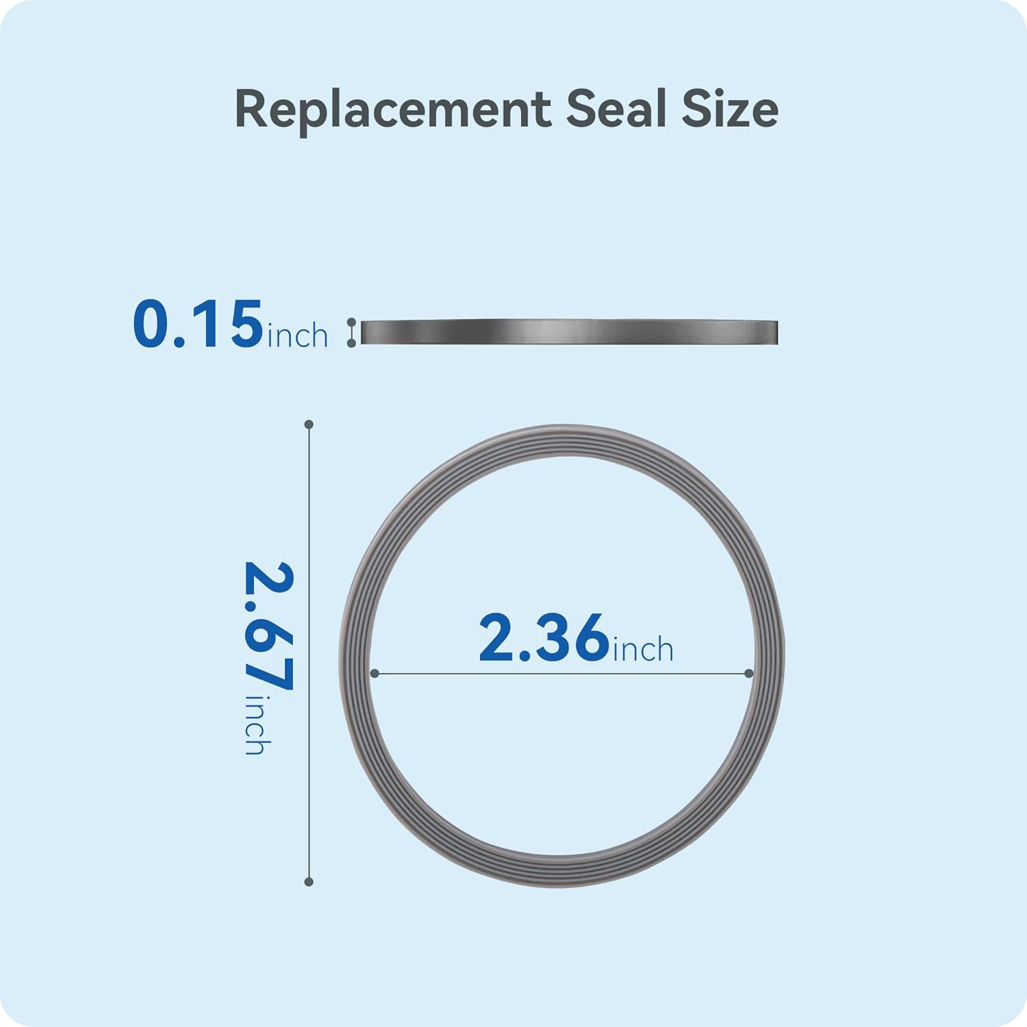 4 Pack Silicone Replacement Sealing Rings for Owala FreeSip 24/32/40oz Bottles Lid, Accessories for Owala Lid (White & Gray) - Image 4