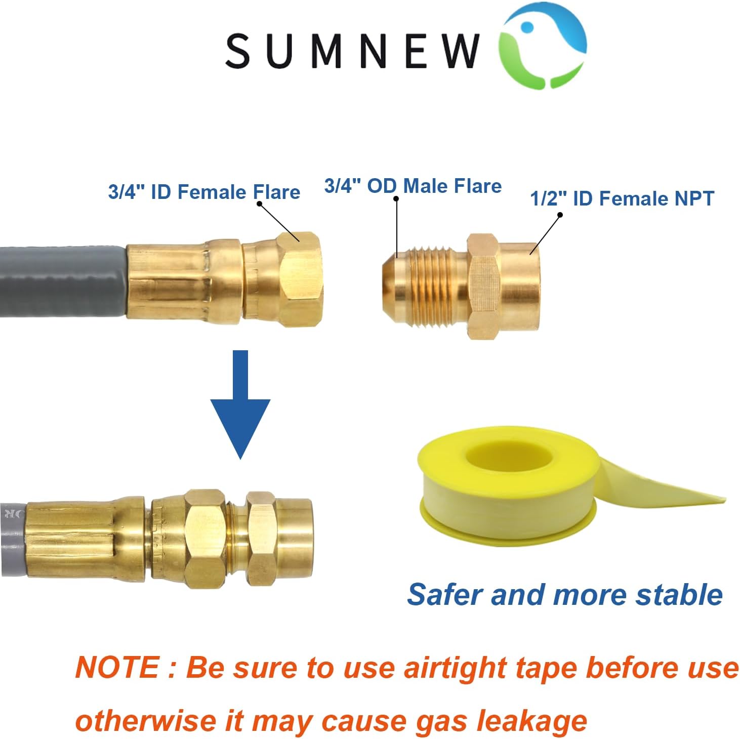 12 Feet 1/2 Inch ID Natural Gas Hose with Quick Disconnect for weber, charbroi, Grill, Pizza Oven, Patio Heater and More NG Appliance, Propane to Natural Gas Conversion Kit - CSA Certified