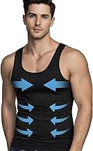 Tummy Tucker Vest for Men Tummy Control Undershirt Abs Abdomen Slim Stretchable Compression Tank Top, Slimming Body Shaper Vest for Gym, Office