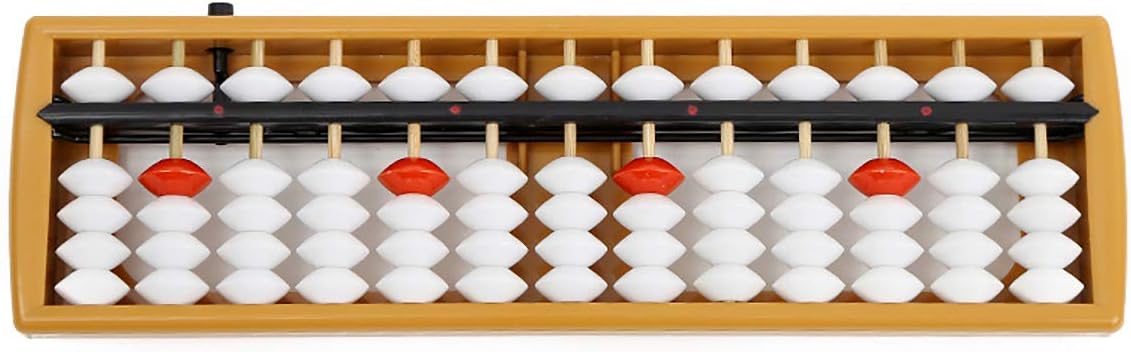 Plastic Abacus Arithmetic Soroban Kids Calculating Tool 13/17 Digits