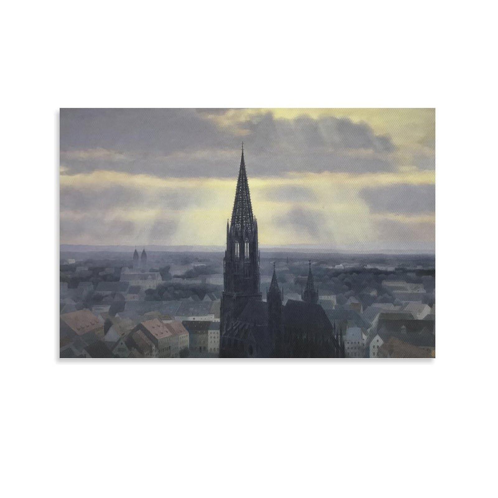 Amazon.co.jp: 東山魁夷風景画「晩鐘」ポスター 有名画家、版画家