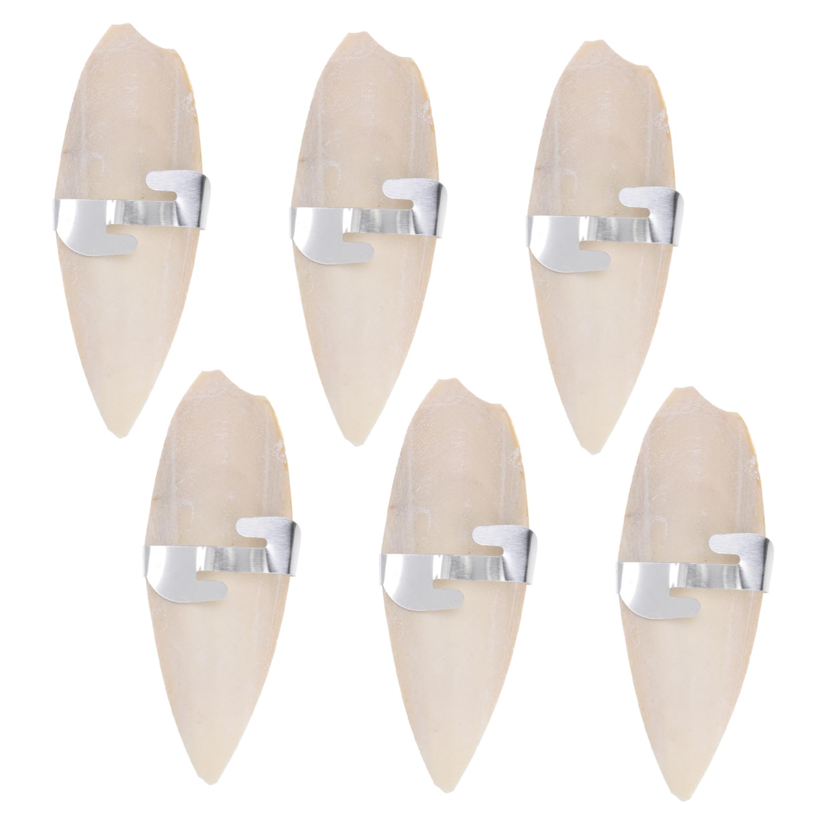 DECOMELODY 6Set for Birds Natural Chew with Metal Holder for Parrots Cockatiels Budgies Supports Health Mood Enhancement