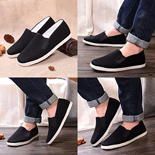 Lazutom Unisex Old Beijing Martial Art Kung Fu Tai Chi Cotton Sole Canvas Shoes4