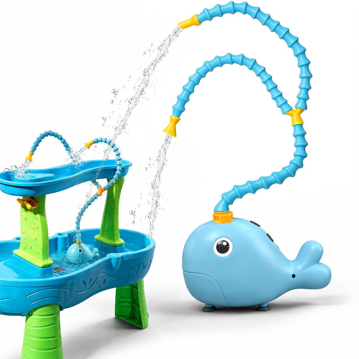 Photo 1 of NexaFlow Rechargeable Water Table Pump(Huge Water Output 8L/min),Kids Sand Water Play Pump,Whale-Shaped Design,Suitable for Most Water Table on Market for Maximum Fun in Water Table for Kids