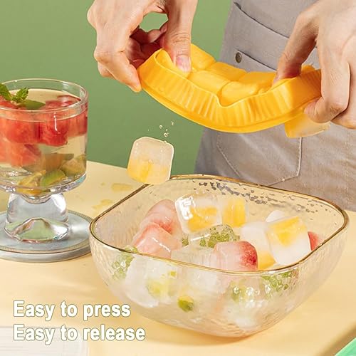 Miniatura 3 de Bandejas pequeñas de silicona para cubitos de hielo con tapas, mini bandejas para cubitos de hielo para congelador, paquete de 3, bandeja pequeña