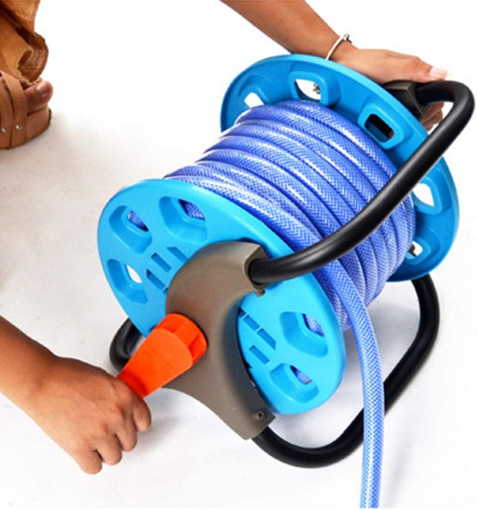 Garden Hose Reel,11.8inch Assembly Water Hose Reel,Holds 125-Feet Hose,with Handle Easy to Carry