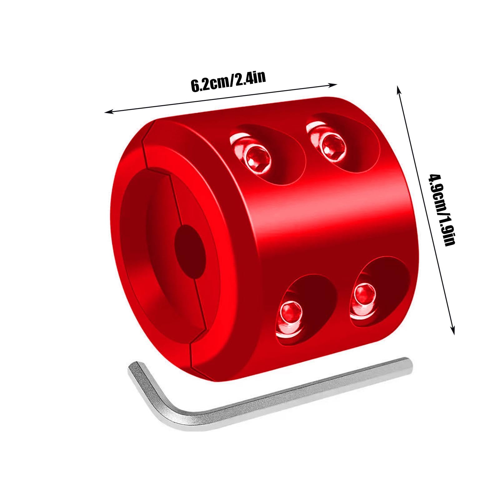 Bouchon De Treuil En Caoutchouc - UTV RL - Rouge - Protection Crochet - Installation Facile