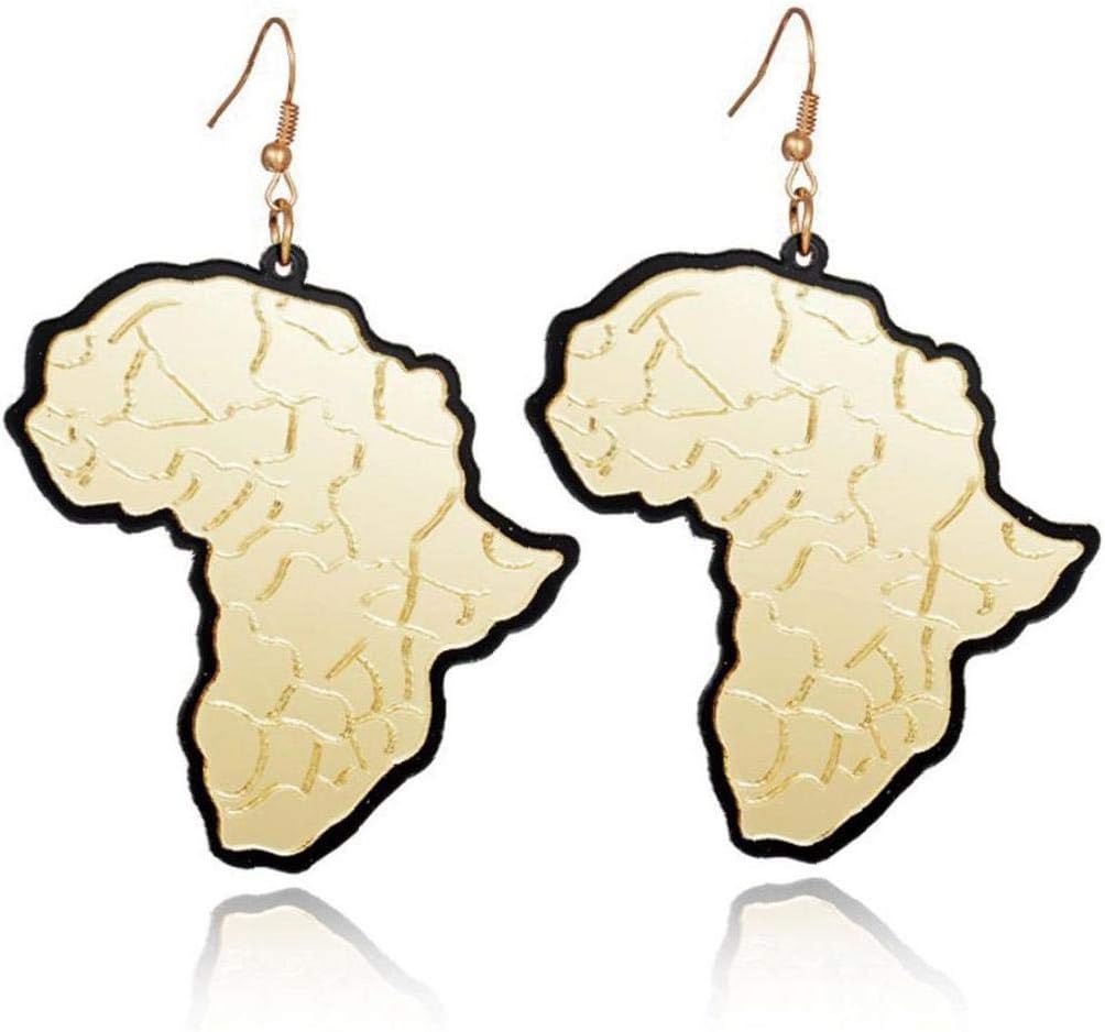 Casecover 1 Pair Men Women African Style Jewelry of Africa Pendant Necklace Earrings Valentine's Day