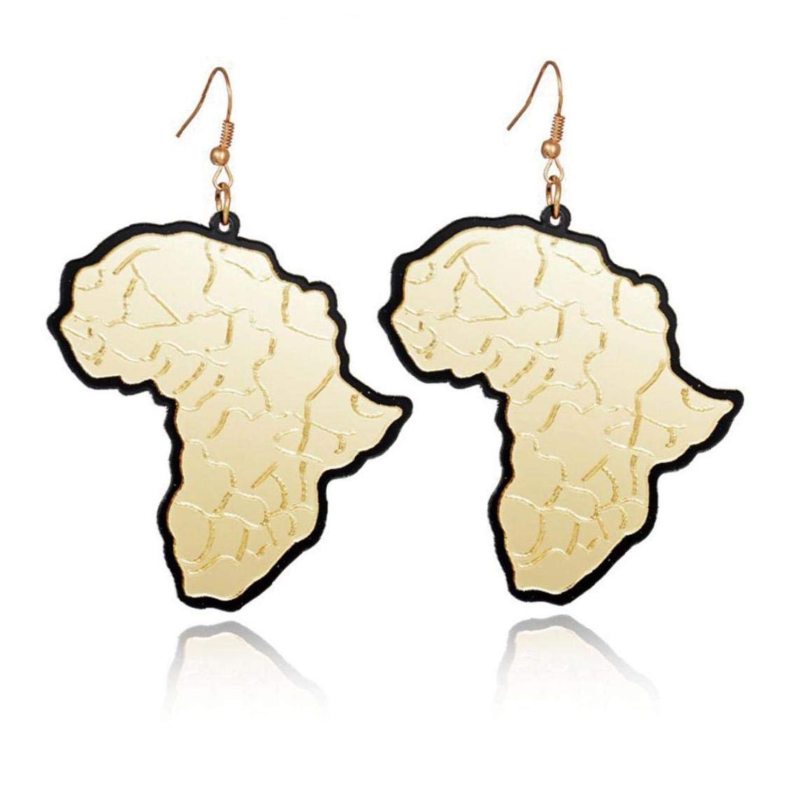 Casecover 1 Pair Men Women African Style Jewelry of Africa Pendant Necklace Earrings Valentine's Day