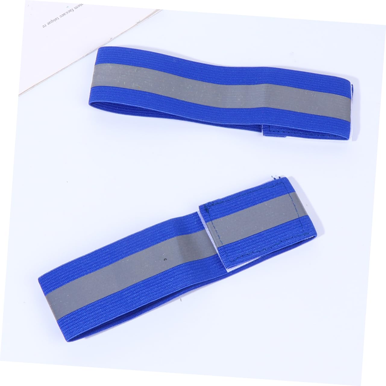 Toddmomy 24pièces Brassard Réfléchissant Luminous Arm Band Sécurité pour Nuit Course Cyclisme Et Jogging Accessoire Extérieur Visibilité Bleu