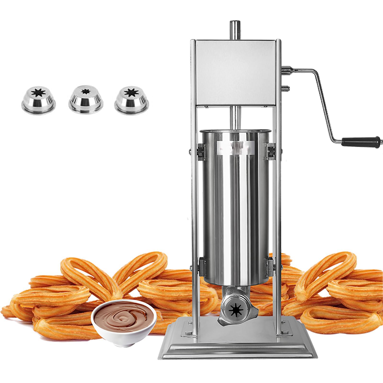 Machine à Churros Manuelle Verticale, équipement de Snacking, idéale pour la Maison et Le Commerce