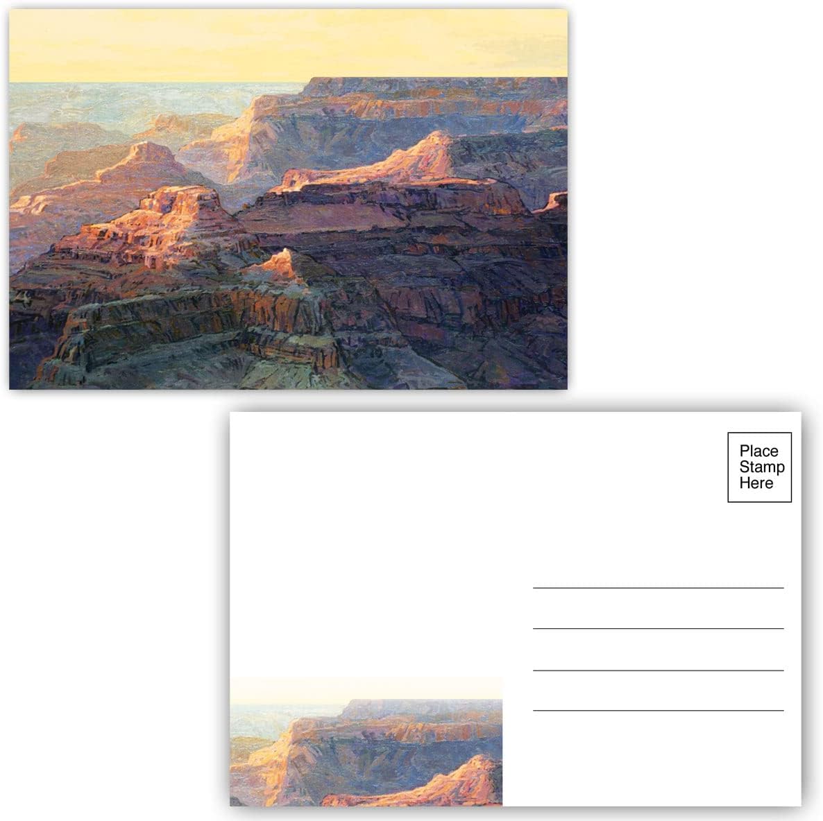 Stonehouse Collection | Grand Canyon Postcards | 4 x 6 Southwest Postcards | 40 Grand Canyon Postcards (Canyon Gold)