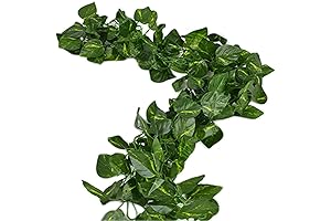 Deceny Artificial Scindapsus Leaves Garland - 168 Feet of Lush Foliage Beauty