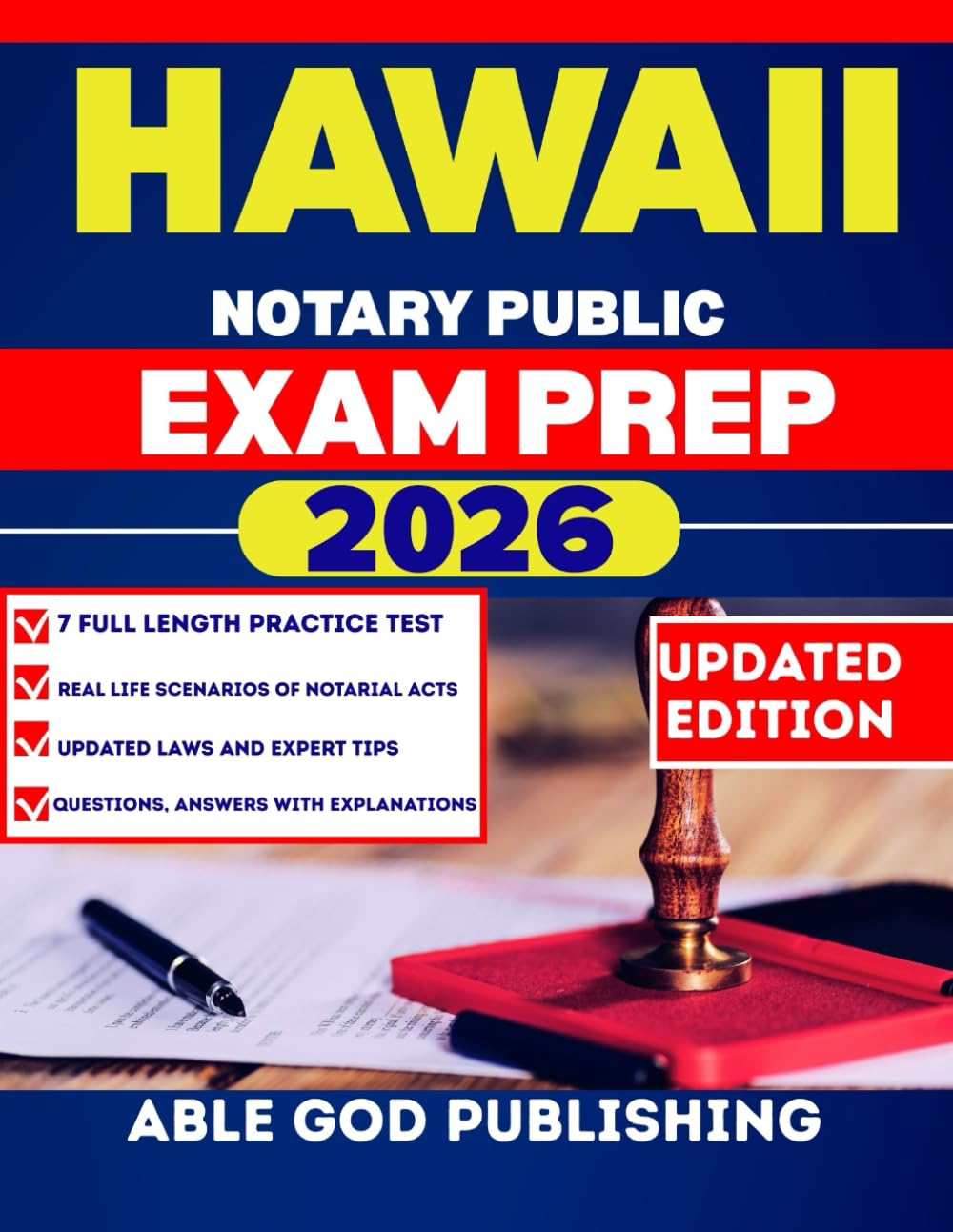 HAWAII NOTARY PUBLIC EXAM PREP 2026: Step-by-Step study Guide to Becoming a Certified notaries with updated Laws, Practice Questions, and Expert Tips