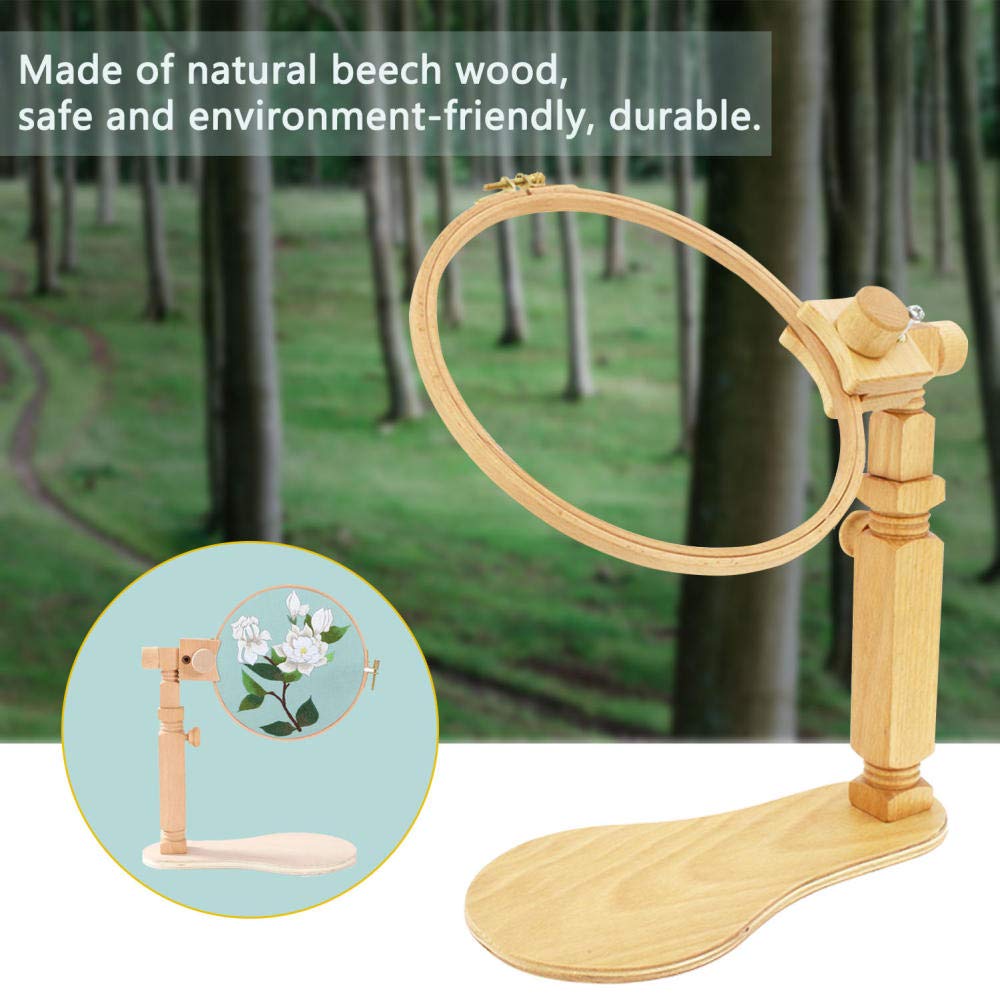 Aros De Bordado De Madera Ring Wooden Embroidery Frame 360 ​​Degree Rotating Ring Frame Adjustable Sewing Tool Diy
