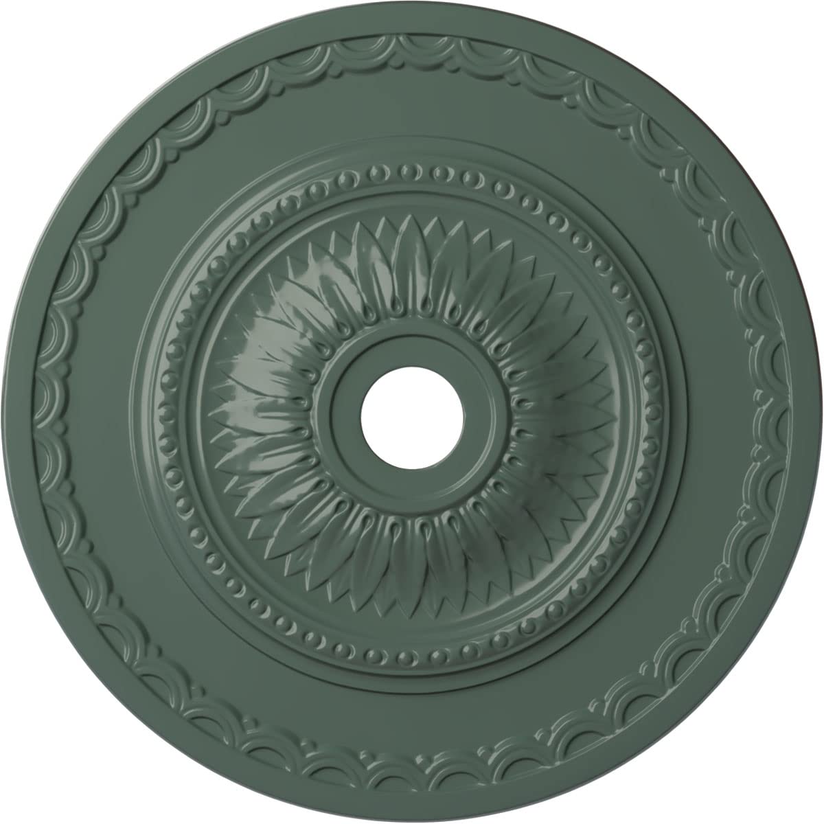 Ekena Millwork Sunflower Ceiling Medallion, Cloud Burst